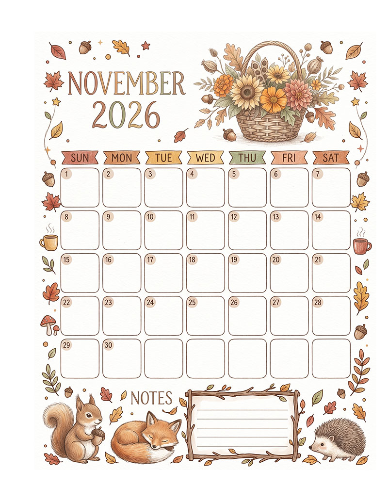Autumn 2026 Planner Design