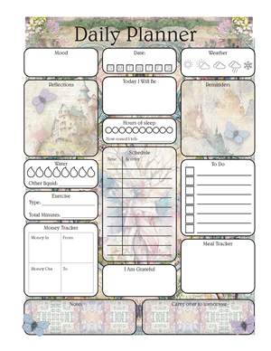 Fairytale Daily Planner Page