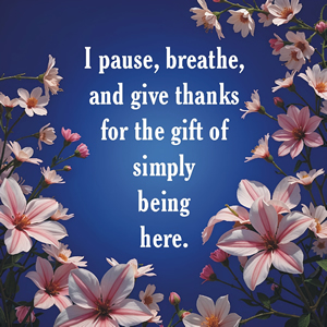 Thankful to be here