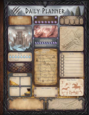 Epic Dragon Daily Planner