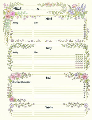 Gentle Weekly Mind-Body-Soul Tracker