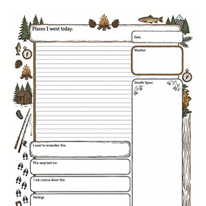 Rugged Outdoors Daily Journal Page